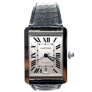 Pre-Owned Cartier Tank Solo XL Men's W5200027 Automatic Date Steel Watch  - Box & Papers