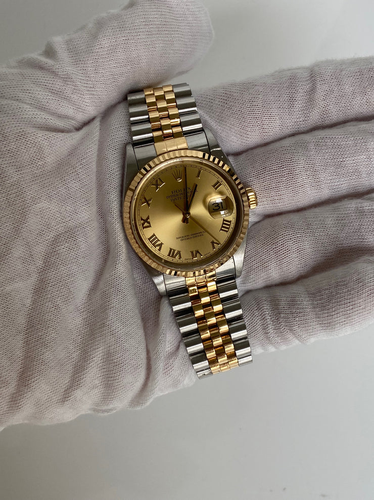 Pre-Owned Rolex Datejust 36mm Two Tone Yellow Gold and Stainless Steel