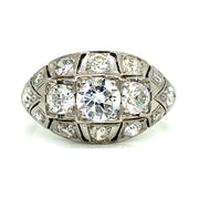 Art Deco Round Brilliant diamond ring