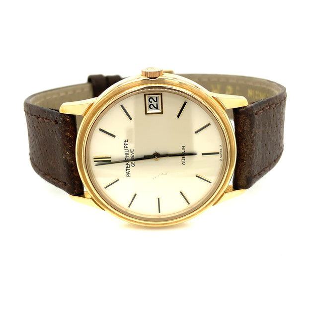 Shop Patek Philippe Calatrava 2584J with Gubelin Retailer Signature by Twain Time Inc.