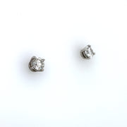Pre-Owned Authentic Tiffany & Co. Platinum .70 ctw Diamond Studs H VS1 and VS2 with Box and Papers