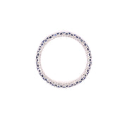 Sapphire Cluster Band set in 18 KWG, 0.91 CTW