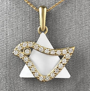 Diamond Dove Pendant