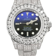 Diamond Customized Rolex Oyster Perpetual Sea-Dweller DEEPSEA Watch