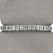 6.72 ctw diamond 14kt white gold bracelet