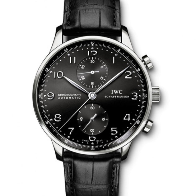 Iwc portuguese shop black face