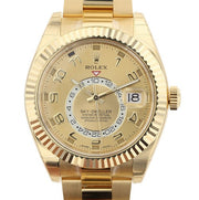 Pre-Owned Rolex Oyster Perpetual Sky-Dweller 18k Yellow Gold