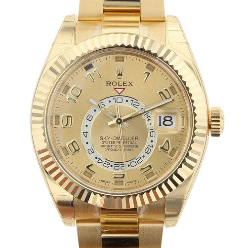 Rolex Oyster Perpetual Sky-Dweller 18k Yellow Gold