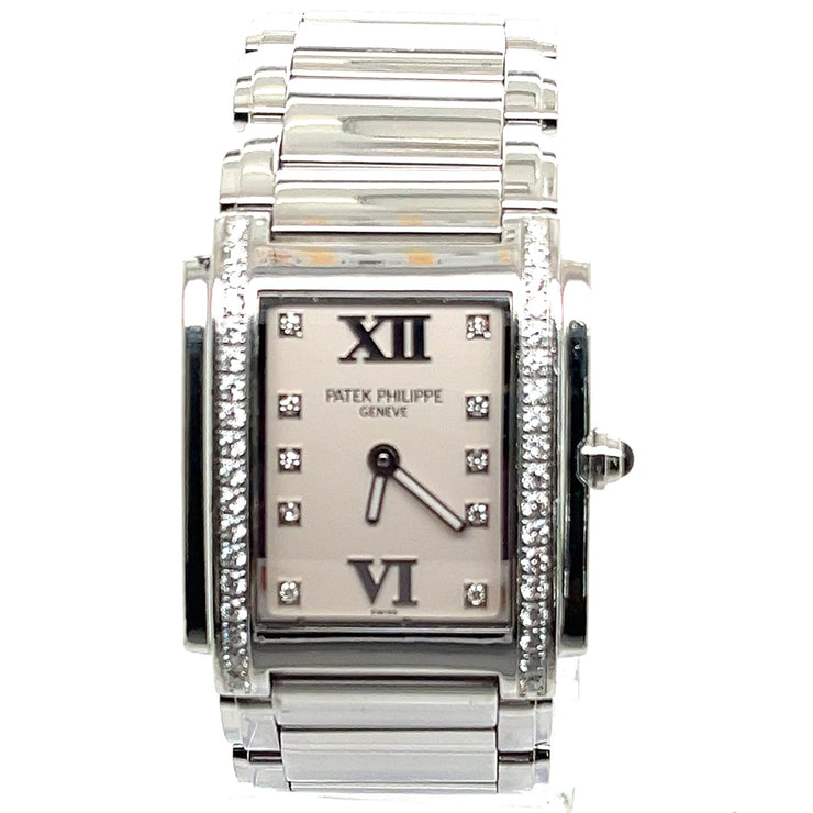 Pre-Owned Patek Philippe Twenty 4 White Women's Watch - 4910/10A-011