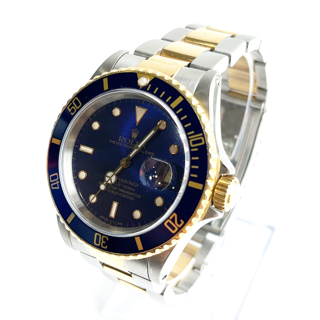 Pre-Owned Rolex Oyster Perpetual Submariner Date blue dial