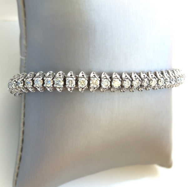 4.50 CTW Diamond Tennis Bracelet