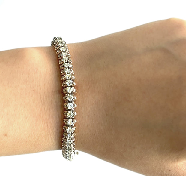 4.50 CTW Diamond Tennis Bracelet