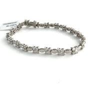 Platinum Diamond cluster bracelet