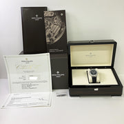 Pre-owned Patek Philippe Complications 5147G-001 Diamond Bezel Annual Calendar watch with original box & papers