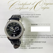 Pre-owned Patek Philippe Complications 5147G-001 Diamond Bezel Annual Calendar watch with original box & papers