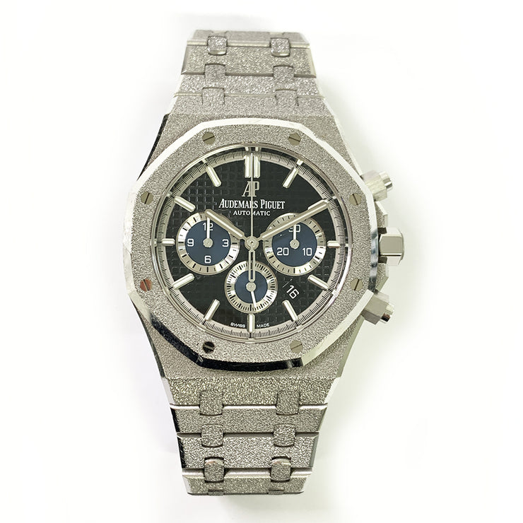 Pre-owned Audemars Piguet ROYAL OAK SELFWINDING CHRONOGRAPH black dial 26331BC.GG.1224BC.03 Original box & Cards