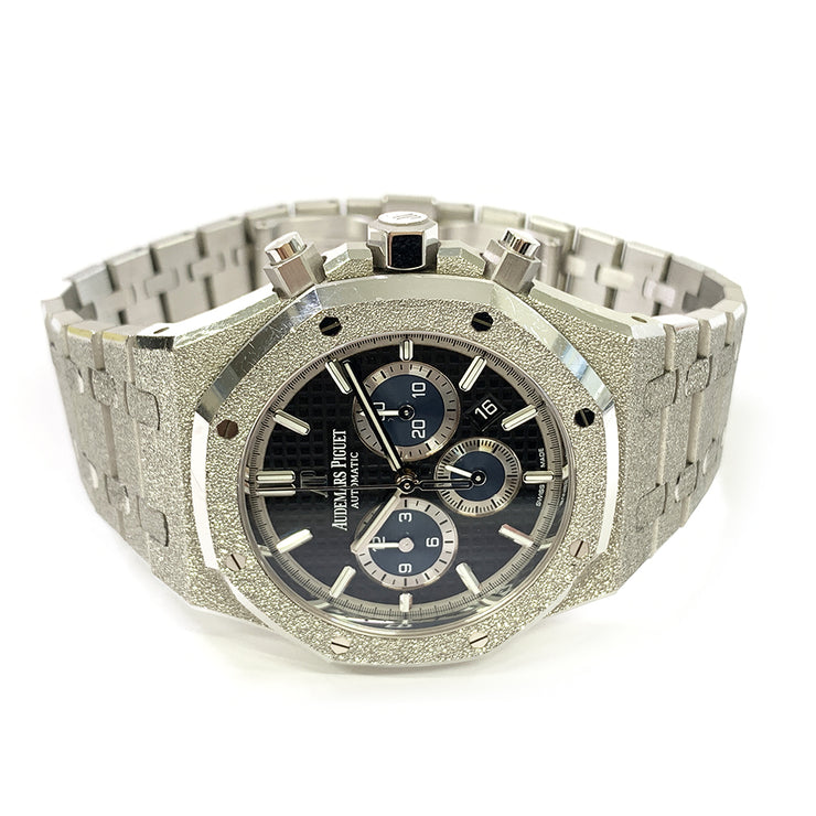 Pre-owned Audemars Piguet ROYAL OAK SELFWINDING CHRONOGRAPH black dial 26331BC.GG.1224BC.03 Original box & Cards