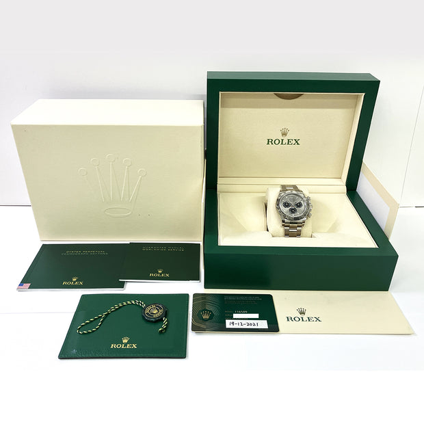 Pre-owned Rolex Daytona watch 116509 Steel / gray dial 40mm with original box and papers