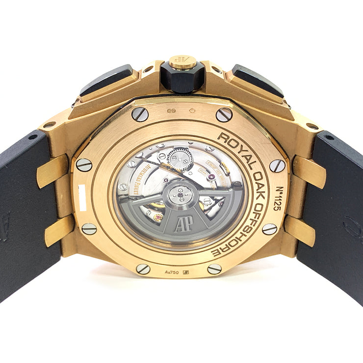 Pre-owned Audemars Pigue Royal Oak Offshore 26401RO.OO.A002CA.01 Black Dial black Rubber