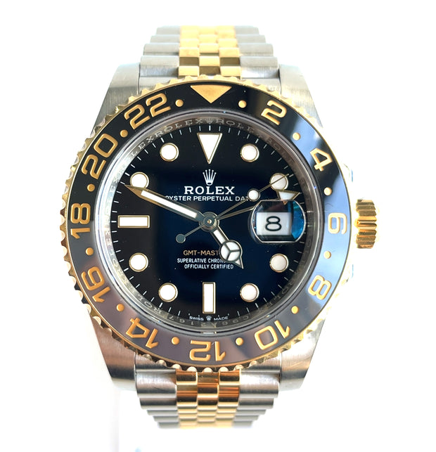 Pre-owned ROLEX GMT-MASTER II 126713GRNR Oyster Perpetual JUBILEE 2024 Original Box Papers