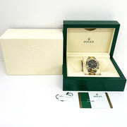 Pre-Owned Rolex Cosmograph Daytona 116503 Black Dial yellow gold bezel with original box and papers