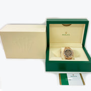 Pre-owned Rolex Daytona CHOCOLATE ARABIC 40mm Brown 18K Rose Gold Watch 116505 Original BOX & Papers