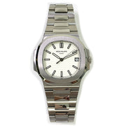 Pre-owned Patek Philippe Nautilus 40 mm white dial 5711/1A-011 with original box & papers