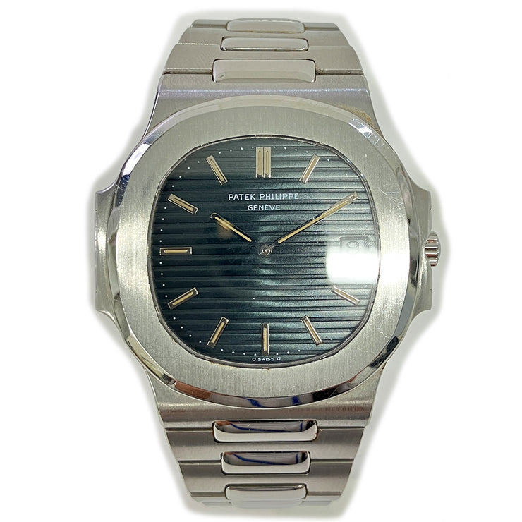 Pre-owned Patek Philippe Nautilus watch 3700/1A Blue Dial Steel bracelet with original box