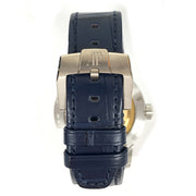 PRE-OWNED AUDEMARS PIGUET CODE 11.59 41 mm BLUE DIAL BLUE CROCODILE 18KWG CASE 15210BC.OO.A002CR.01 WATCH