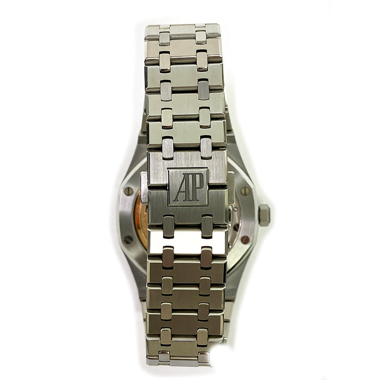 PRE-OWNED AUDEMARS PIGUET ROYAL OAK 41MM GREY DIAL 15500ST.OO.1220ST.02 STEEL BRACELET ORIGINAL BOX&CARD