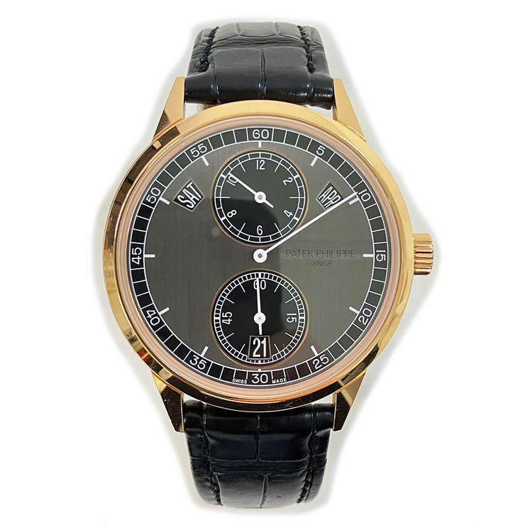 Pre-owned Patek Philippe 5235/50R-001 Black Dial watch with original box & papers