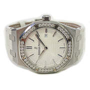 Pre-owned Audemars Piguet Royal Oak 67651ST.ZZ.DO11CR.01 silver dial with original box & papers