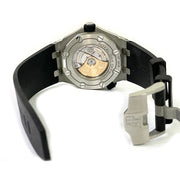 PRE-OWNED ROYAL OAK OFFSHORE DIVER 15710ST.OO.A002CA.02 SILVER DIAL 42 mm ORIGINAL BOX&PAPERS