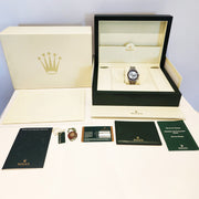 Pre-owned Rolex Daytona Ice Blue Dial Platinum Cosmograph Watch 116506 with original box and papers