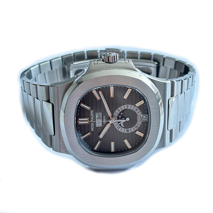 Patek Philippe Annual Calendar Moon Gray dial  5726/1A-001 watch with original box & papers