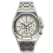 Pre-owned Audemars Piguet ROYAL OAK CHRONOGRAPH Silver dial 26320ST.OO.1220ST.02 with original box & Papers