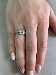 Shown on hand for its classic and timeless charm.