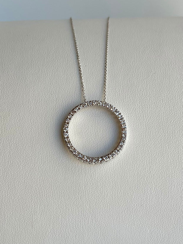 0.60 carats total weight of round brilliant cut diamonds.