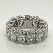 10ct Oval-Cut Diamond Eternity Band in Platinum