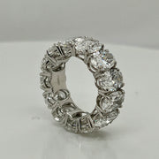 10ct Oval-Cut Diamond Eternity Band in Platinum