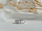 10ct Oval-Cut Diamond Eternity Band in Platinum