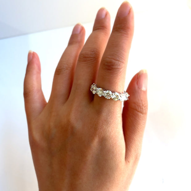  Ideal as an eternity ring, anniversary band, or timeless statement piece.