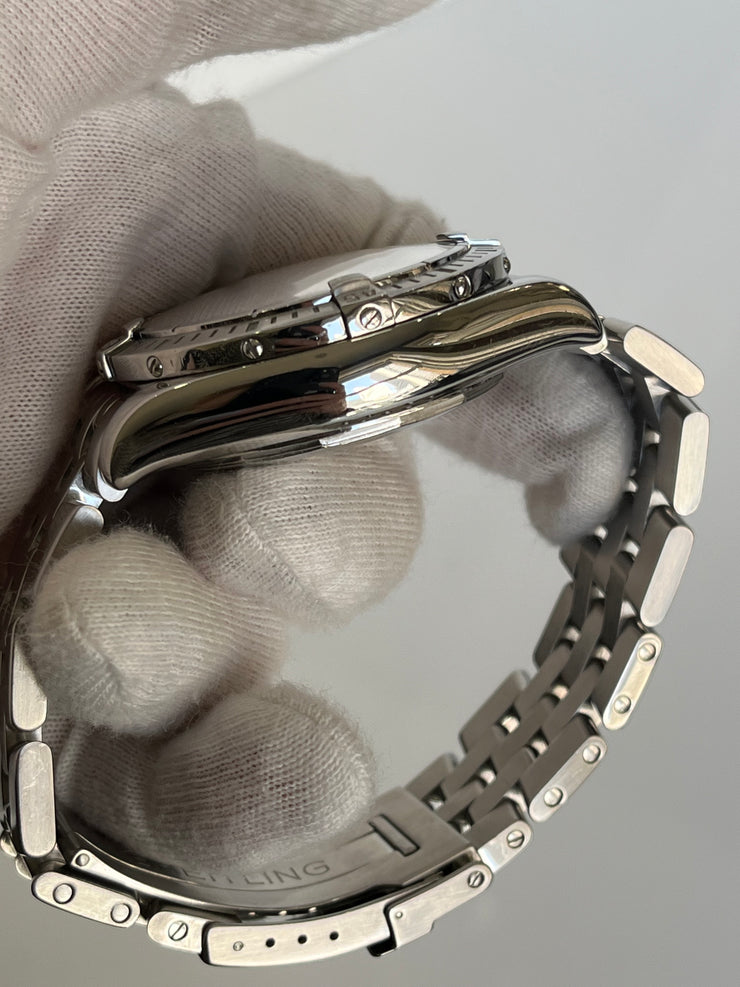 Pre-Owned Breitling Chronomat Evolution Blue Dial Stainless Steel