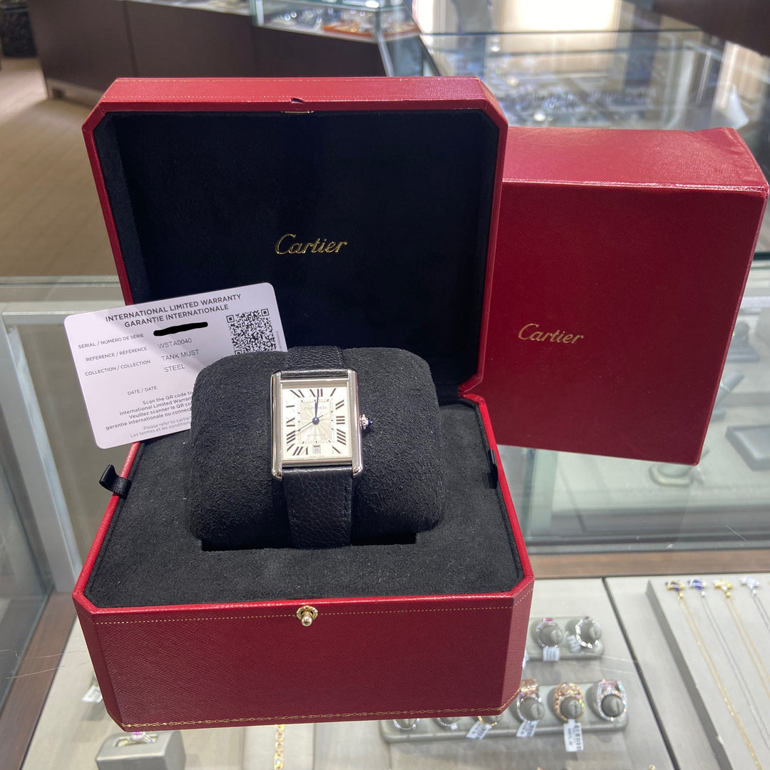 Pre-Owned Must de Cartier Tank XL Automatic Watch – Jahan Diamond
