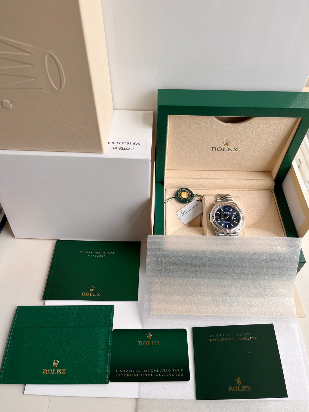 Pre-owned Rolex Datejust126334 Jubilee Bracelet White gold Fluted