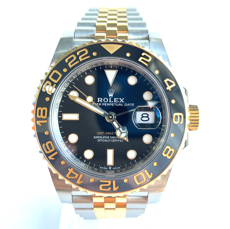 Shown here the detail of dial and watch face.