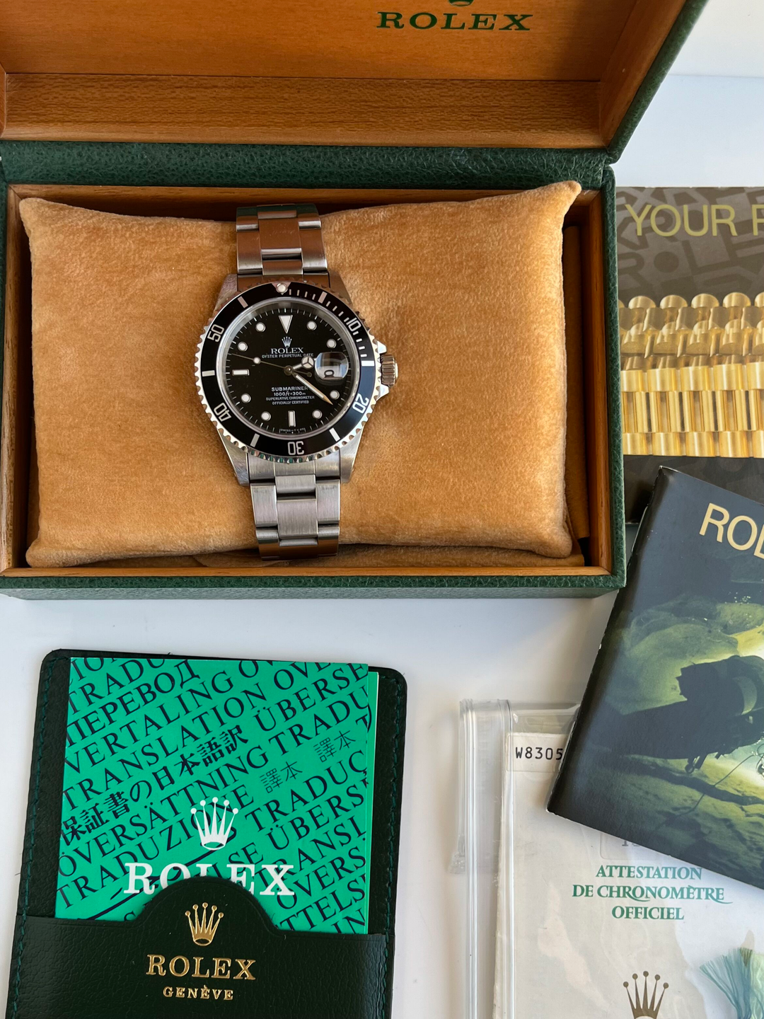 チ*認様 ROLEX SUBMARINER 16610付属品一式 Rolex Submariner 16610 W Series Watch with Box and Papers – Jahan
