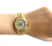 The 26mm Rolex shown here on wrist.