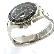 Pre-owned Rolex GMT Master2 Green Arrow Black Dial Watch FULL SET Bands 116710N original box&papers