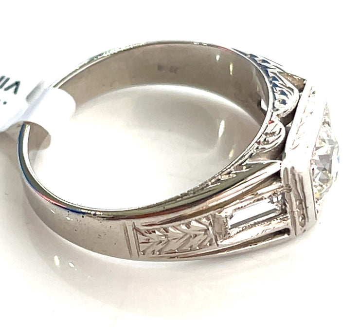 Shown here from the side and showcasing the intracate etched detailing.